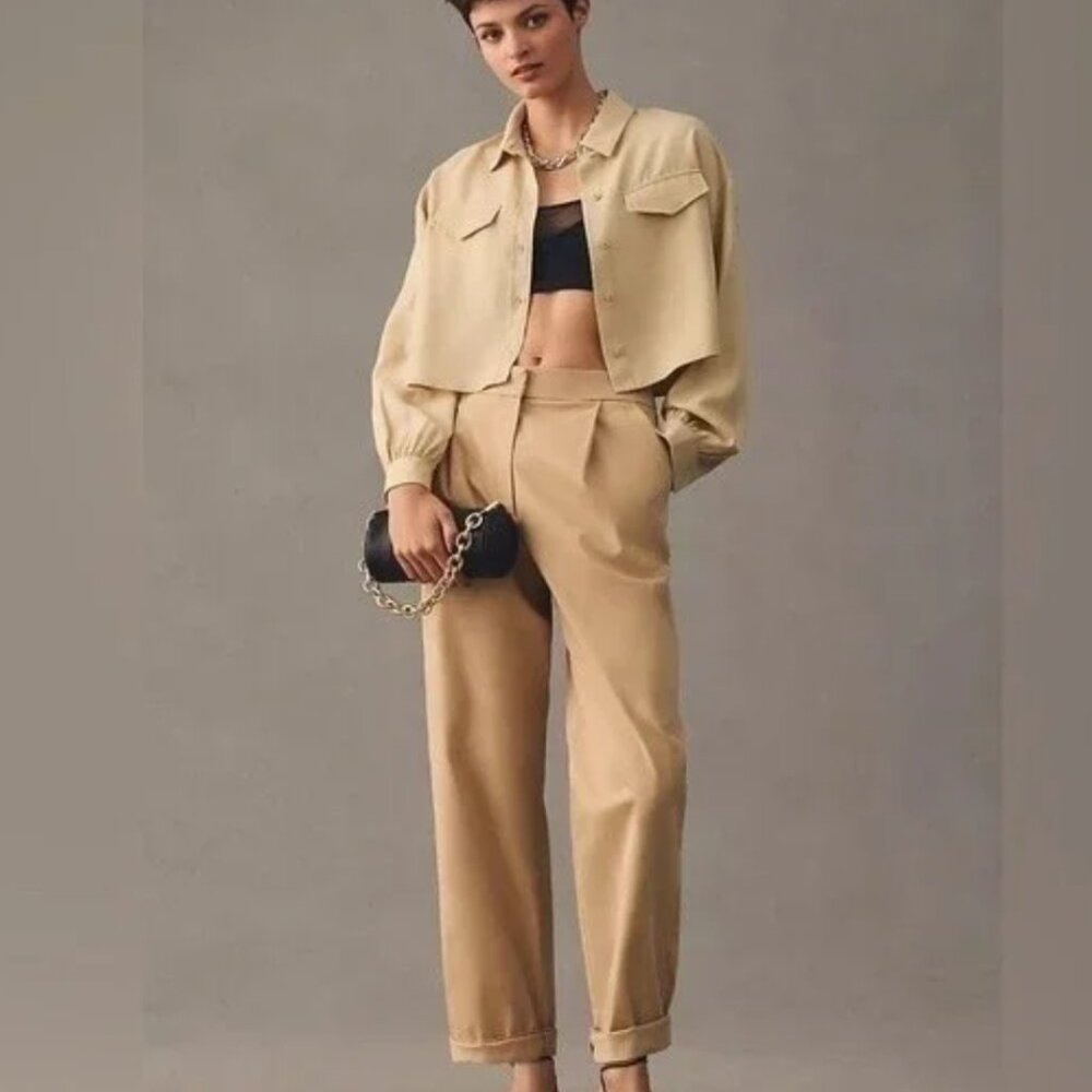 Anthropologie Exquise Chinos in Cedar XS NWT
